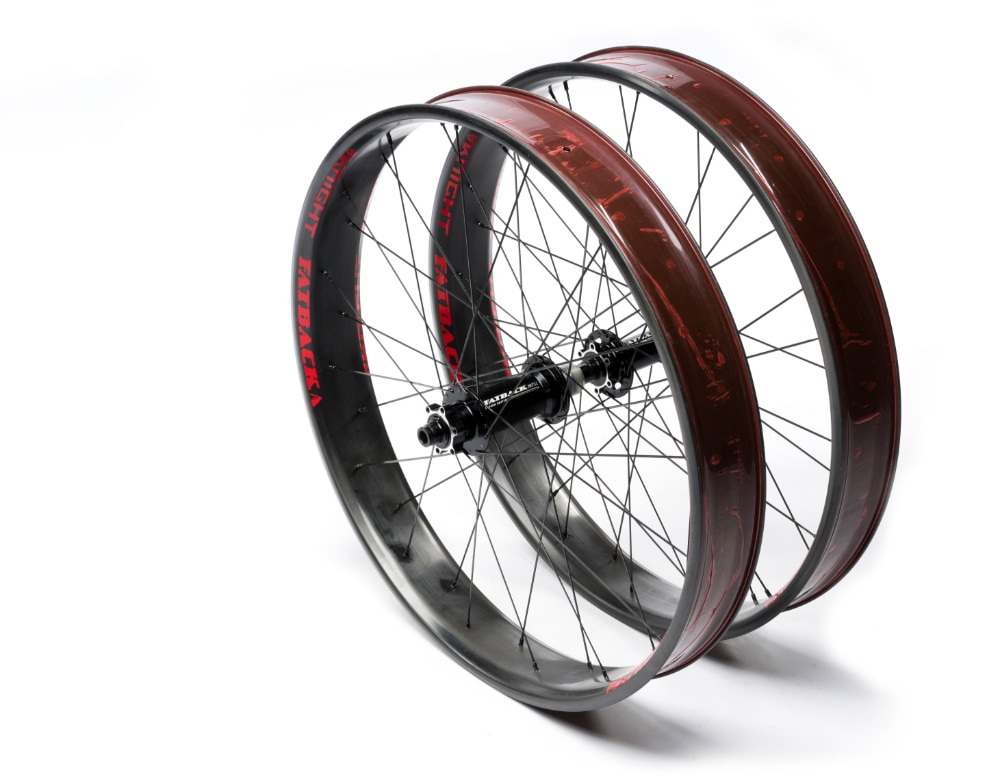 Fatback Knight Composites carbon fat bike wheelset Alaska SL DT swiss fatbike 6